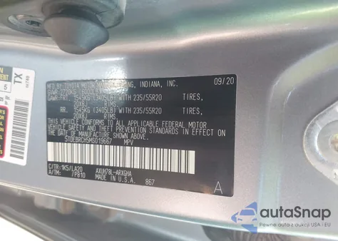 2021 Toyota Highlander Hybrid Platinum из США, поврежденный, VIN 5TDEBRCH5MS019667